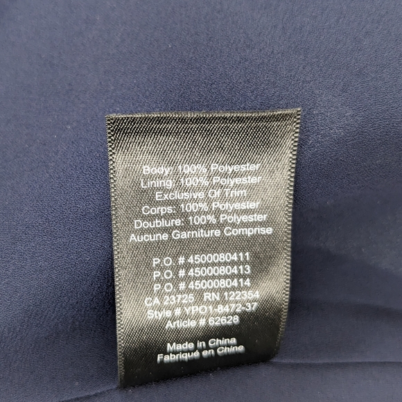 Babaton Mesh Detail Mini Dress - Navy - Size S - Picture 4 of 5